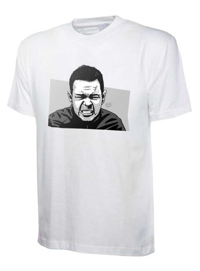 Tommy Johnson Hand-Drawn T-Shirt - Football Factory Away Days Classic