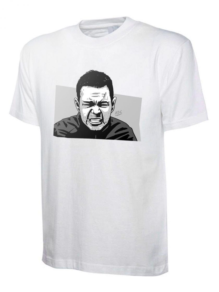 Tommy Johnson Hand-Drawn T-Shirt - Football Factory Away Days Classic