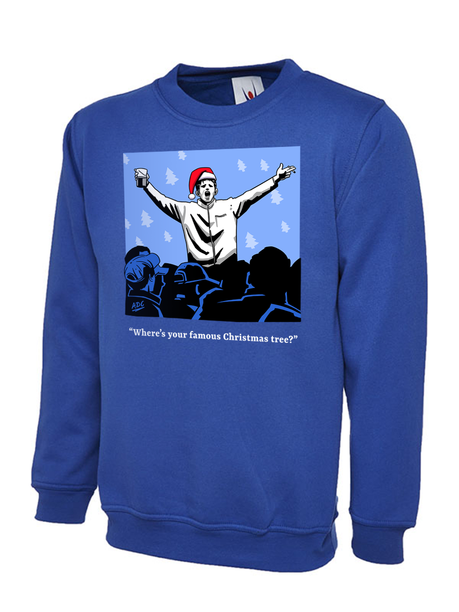 Festive Christmas Jumper - "Where's Your Famous Christmas Tree?" Slogan Sweatshirt - Image 3