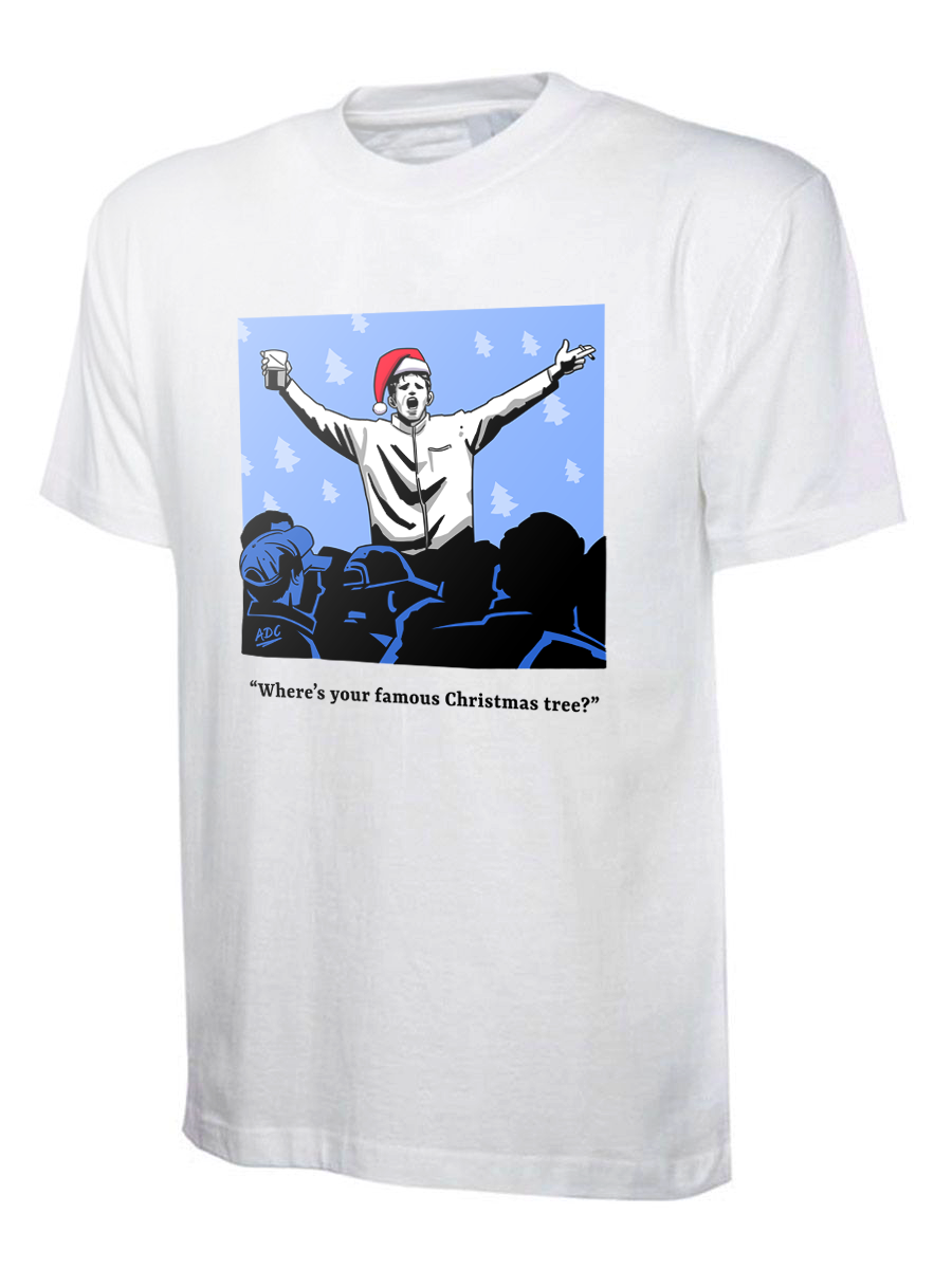 Bovver Where’s your famous GSE (Christmas tree) – Green Street T-Shirt. - Image 3